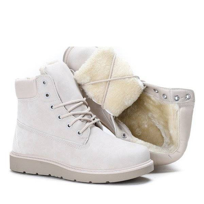 OUTLET Be Happy, béžové, izolované turistické boty - Obuv