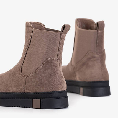 Коричневі жіночі черевики на платформі Mijagi - Взуття