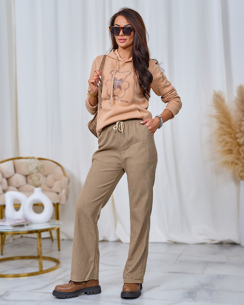 Жіночі вельветові штани Royalfashion хакі