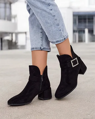 Dámské kotníčkové boty s nízkým podpatkem Royalfashion Vetti