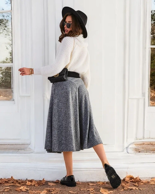 Спідниця міді для жінок Royalfashion