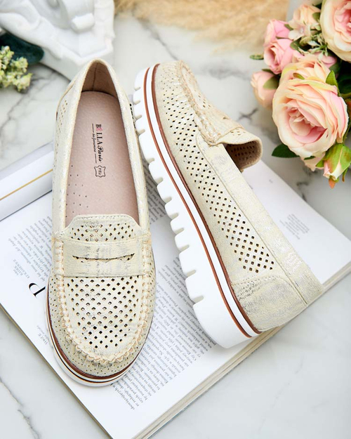 Royalfashion Ажурні жіночі мокасини Leteller