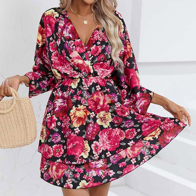 Royalfashion Dámské mini šaty s originálním vzorem