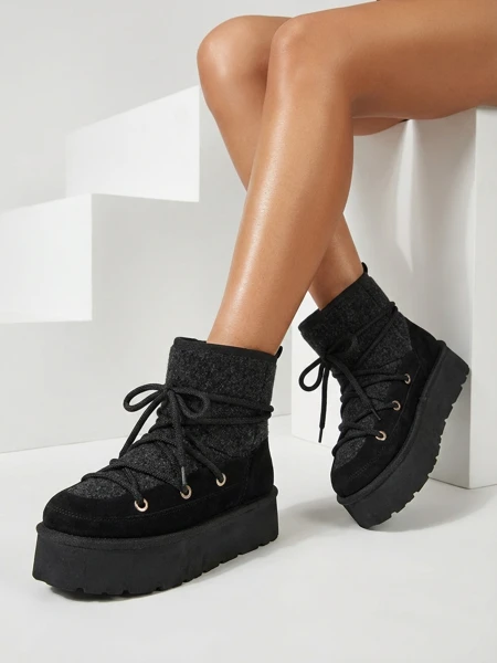 Royalfashion Dámské šněrovací sněhule Filori