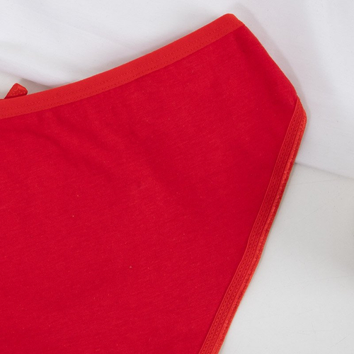 Червоні жіночі трусики з мереживом - Нижня білизна