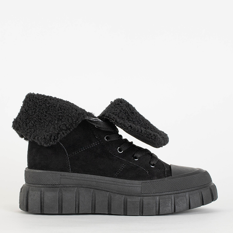 Dámské eko semišové vysoké kozačky Evoni- Shoes