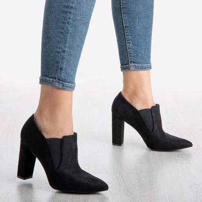 Černé boty na horním sloupku Prisha - Obuv 1