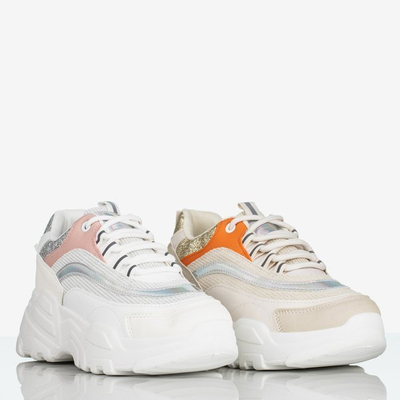 Біле жіноче спортивне взуття на платформі Seyoella - Взуття 1