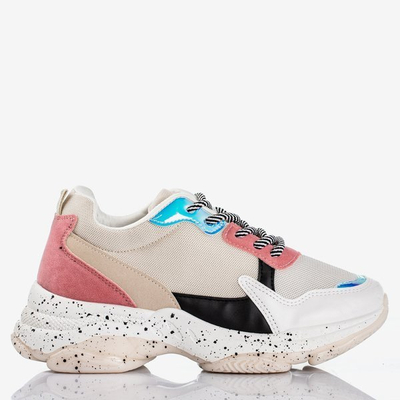 Vícebarevná dámská teniska s holografickými vložkami Muzzis - Obuv 1