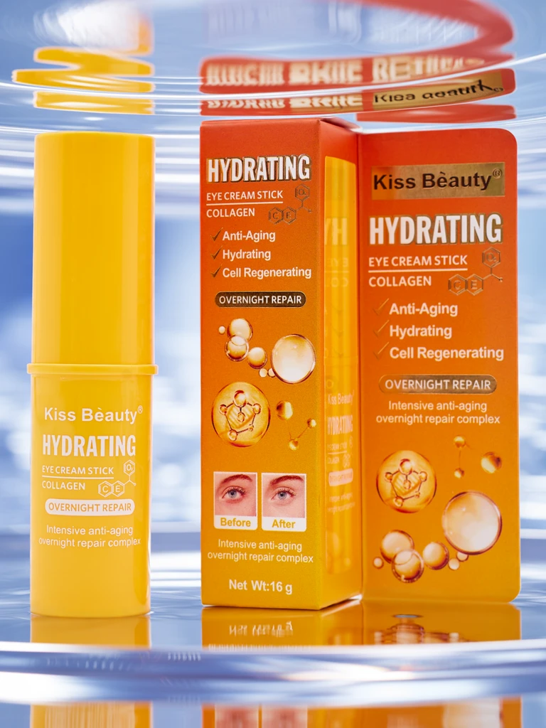 Proti-vráskový, hydratační a regenerační oční krém ve formě tyčinky s kolagenem