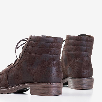 Tmavě hnědé dámské kabelky s ozdobnými oděrkami Tusyon - boty