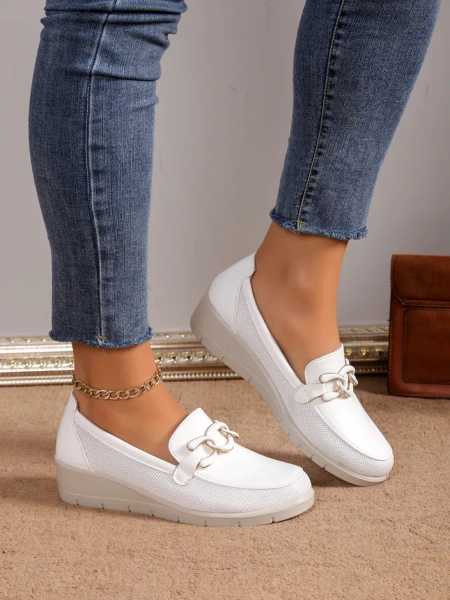 Royalfashion Dámské mokasíny na nízkém klínu Hofride