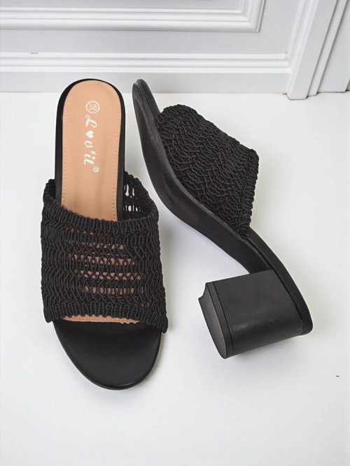 Royalfashion Жіночі шльопанці на підборах Sole Bloom