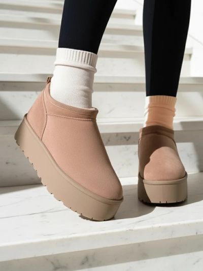 Royalfashion Dámské krátké boty a'la snow boots Ozozi