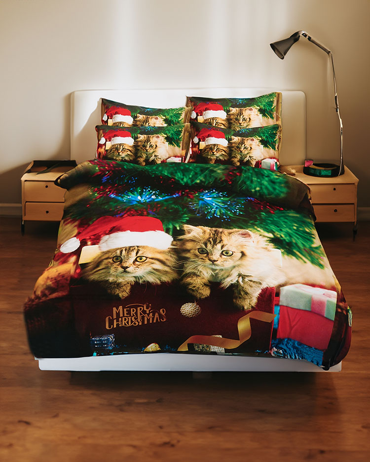 Royalfashion Vánoční povlečení 160x200 sada 4 dílů