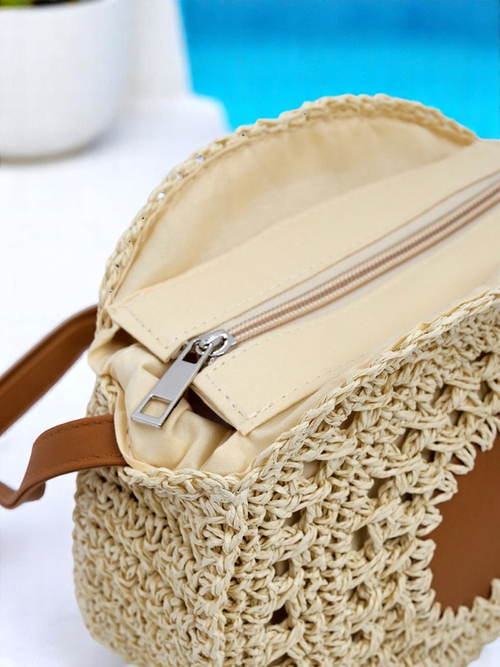 Royalfashion Маленька жіноча солом'яна сумочка Solar Mini