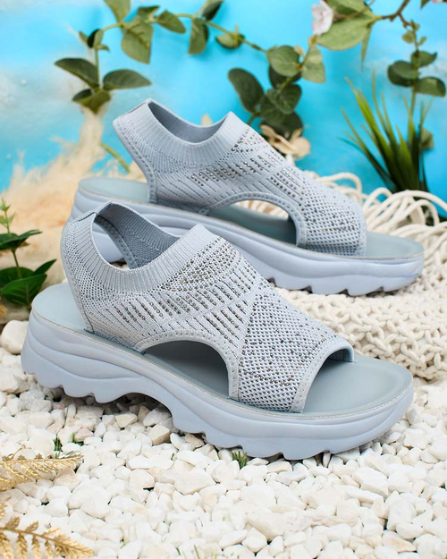 Royalfashion Жіночі босоніжки з верхом з цирконієм Alebin