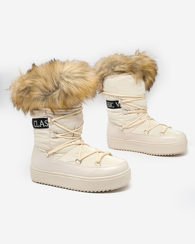 Royalfashion nazouvací boty a'la snow boots for women GMILLO