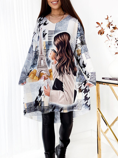 Жіноча сукня міді з принтом Royalfashion