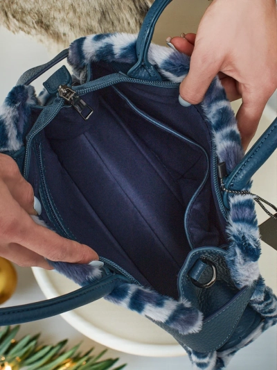 Маленька жіноча сумочка з екошкіри з леопардовим принтом Panthory