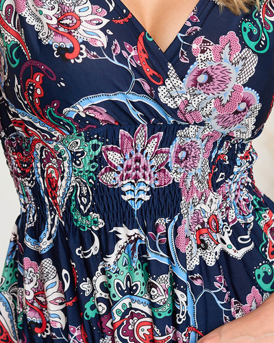 Жіноча коротка сукня з малюнком - Одяг