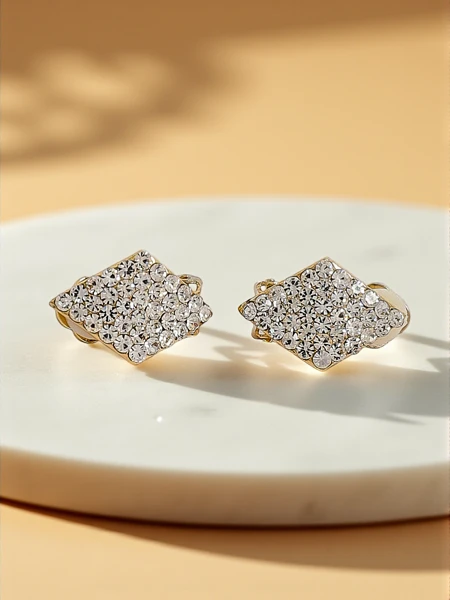 Royalfashion Klipsové dámské náušnice se zirkony