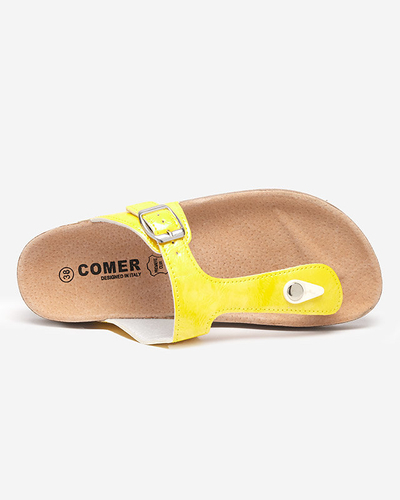 Жовті жіночі шльопанці Елоці - Взуття