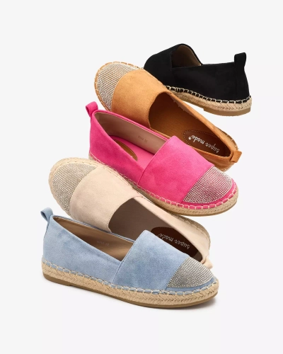 OUTLET Royalfashion Béžové dámské espadrilky se zirkony Iterica