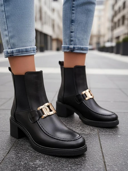 Dámské kotníčkové boty Royalfashion na nízkém podpatku Ewios