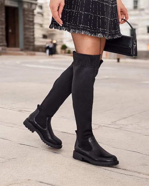 Жіночі чоботи на шнурівці від Royalfashion Bifonus