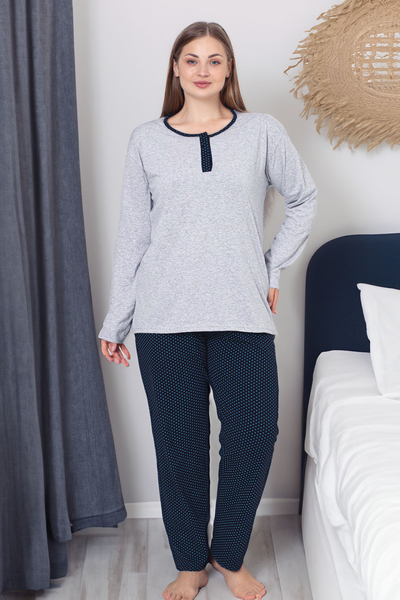 Royalfashion Жіноча бавовняна піжама в 2 частини PLUS SIZE