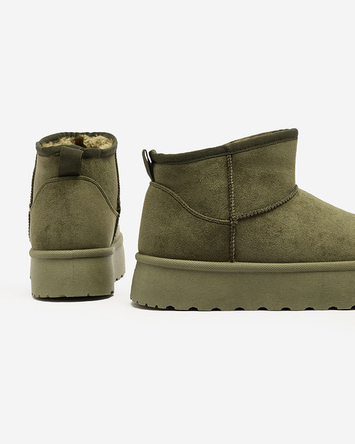 Royalfashion Зелені жіночі черевики на платформі Ersinella