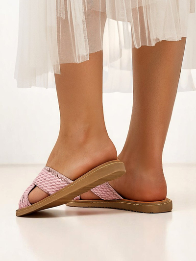 Sandály Royalfashion pro ženy s pletenými popruhy Bornes