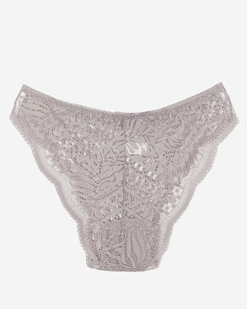 Сірі мереживні трусики жіночі, труси - Нижня білизна