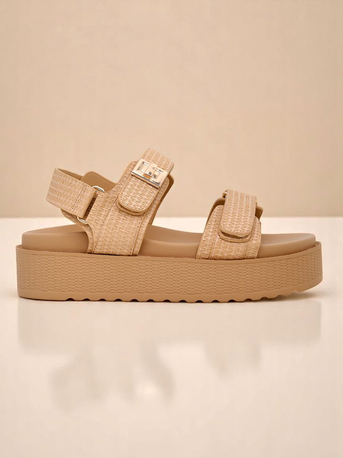 Сандалі жіночі платформа Royalfashion Бежеві Lavinia – зручне літо