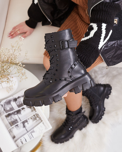 Royalfashion Dámské boty bagger v černé barvě Dzettey