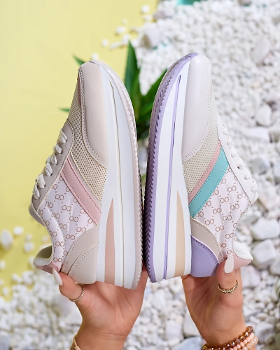 Royalfashion Кольорові жіночі спортивні туфлі на платформі Dynamic Diva