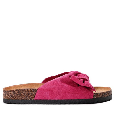 Różowe klapki- Obuwie