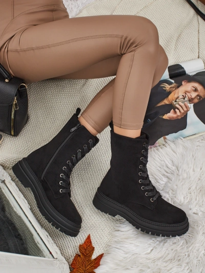 Dámské eko semišové workery Molistea