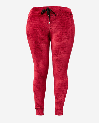 Royalfashion Dámské zateplené tepláky s lemováním