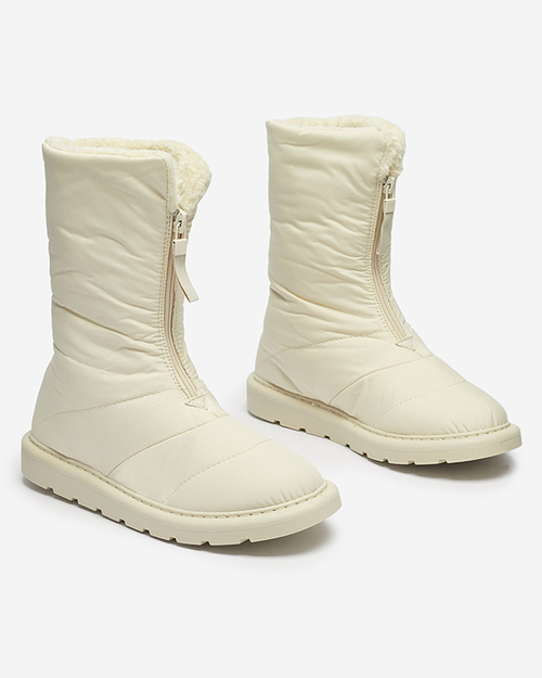 Бежеві жіночі черевики а-ля снігоступи Tirigga- Footwear