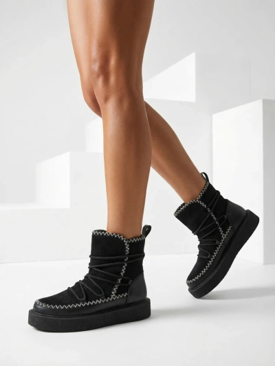 Royalfashion Dámské šněrovací zimní boty Siozi