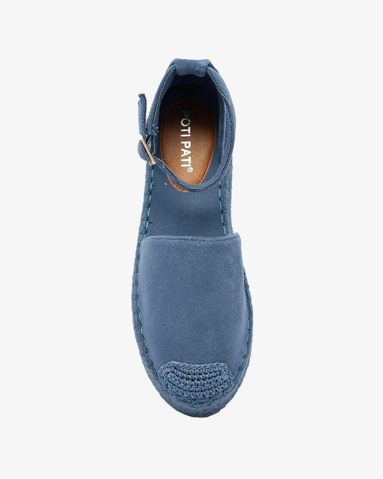 Modré dámské espadrilky Avos- Obuv