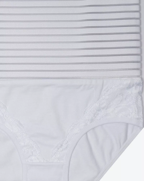 Білі жіночі корегуючі трусики-спідня білизна