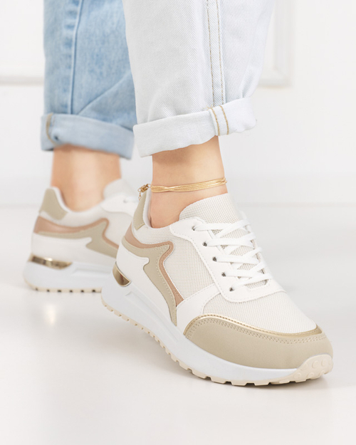 Бежеві жіночі кросівки Delani