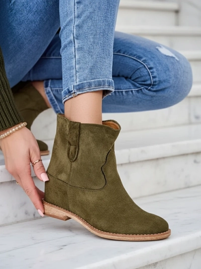 Боти Royalfashion в стилі ковбоя на покритому клиноподібному каблуці Patorias