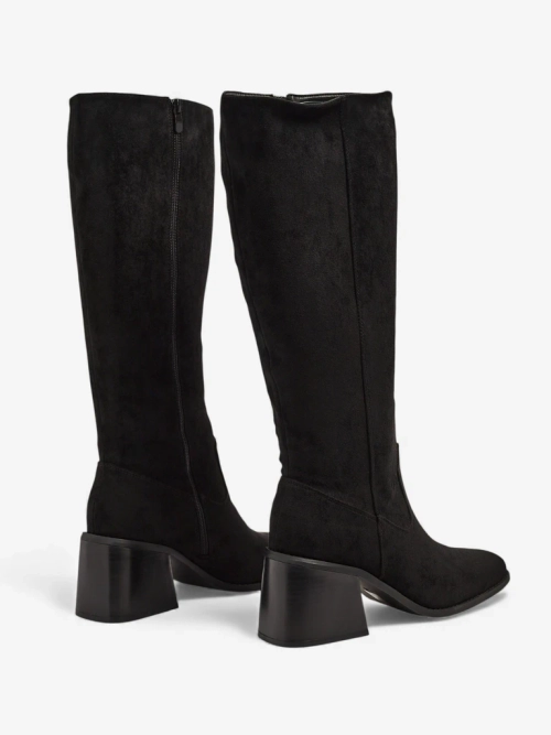 Жіночі чоботи з еко замші на підборах-стовпчику Ernala