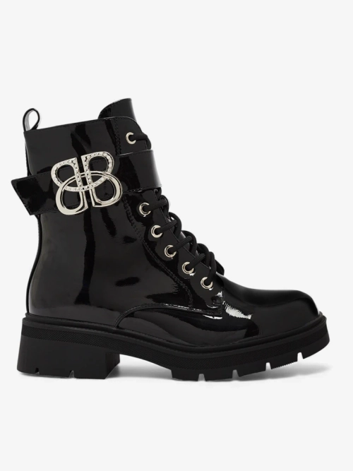 Botki Damskie Luna Czarne Skórzane Eleganckie na Jesień