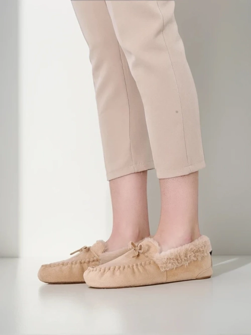 Royalfashion Жіночі мокасини з хутром Ahtikes