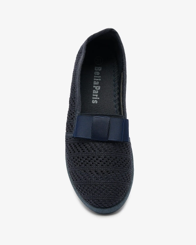 Жіночі кеди з бантиком темно-синього кольору Lolisa - Взуття